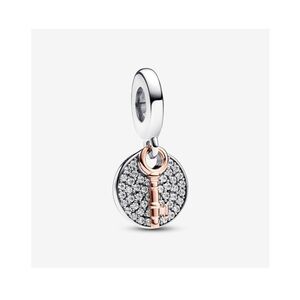 Pandora Two-Tone Key to Happiness Double Dangle Charm